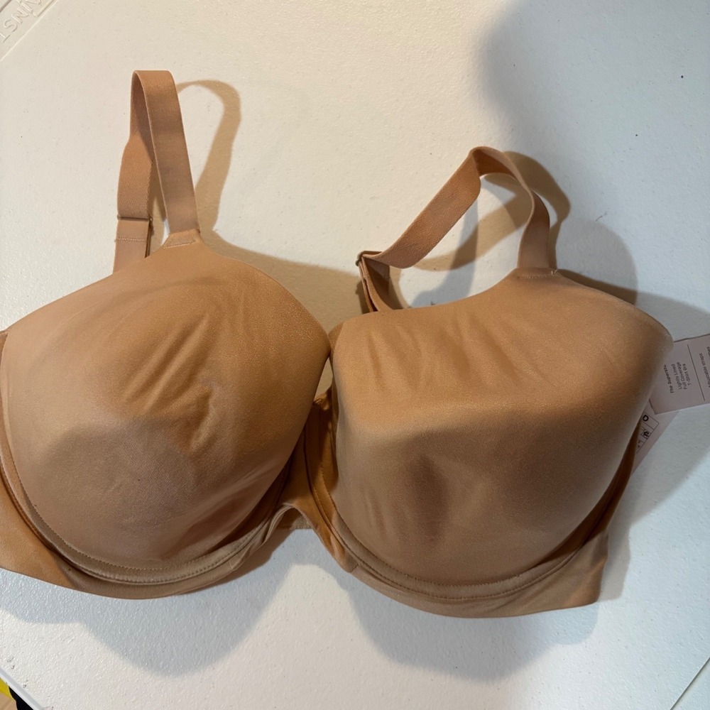 Auden The Superstar Lightly Lined Full Coverage T-Shirt Bra Beige 40DDD NEW